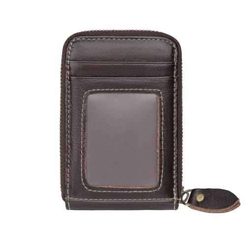 JINSHANLIANG Genuine Leather Coin Holder Men's Card Holder