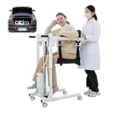 Roboticious Patient Lift Transfer Chair - Foldable Electric Transfer Lift Wheelchair for Home Patient and Elderly Care