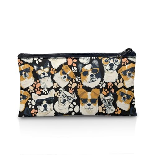 Image of Dog Pencil Cae Pouch Toddlers Large Capacity School Pen Holder with Sturdy Zipper Cool Boys Pencil Box for Stationery Sorage Kindergarten Opening Gifts
