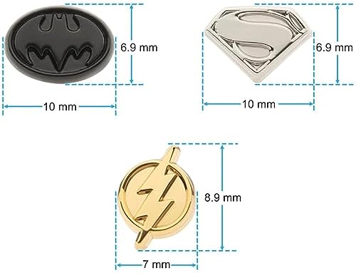 DC Comics The Flash, Batman and Super Girl Logo Earrings Set3