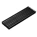 immagine 3Bewinner Dissipatore di Calore SSD in Lega di Alluminio applicabile a PCIE M.2 SSD 2280 Dissipatore di Calore in Silicone Dissipatore di Calore in Silicone per dissipatori di Computer Desktop(Nero)