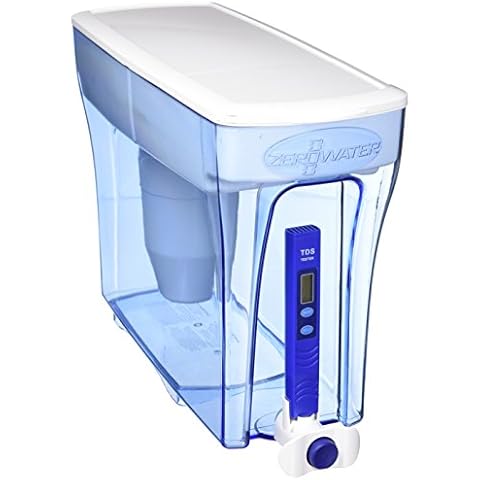 ZeroWater 30 Cup Water Dispenser with Advanced 5 Stage Filter + Water Quality Meter, 7.1 litres, KC54962 Cover
