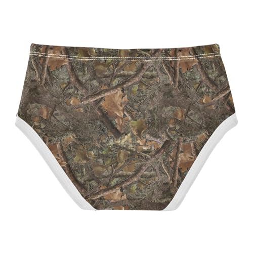 Girls Underwear Soft Cotton Camouflage Forest Kids Panties in Sizes 2/3t, 4t, 5t, 6 and 82
