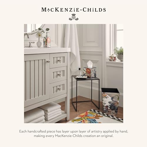 Image of MACKENZIE-CHILDS Washable Bath Rug, 21x34, White Flower Market