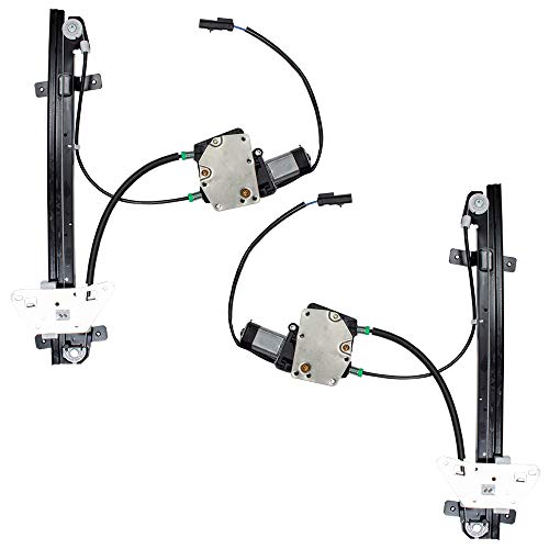 Driver and Passenger Front Power Window Regulators & Motors Replacement for 2000-2004 Dakota