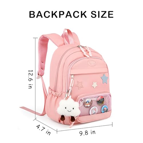 Kawaii Ita Backpack for Girls School Backpack for Elementary Students Cute kids Schoolbag with Pendant Badge2