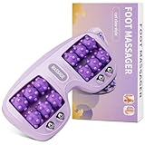 BEIZHAN Foot Massager Roller, Plantar Fasciitis Relief Portable, Acupressure Therapy for Relieves Foot Tension, Promotes Relaxation, and Improved Circulation Cat Paw Purple