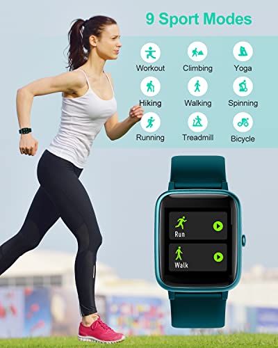 Grv Smart Watch For Android And Ios Phones, Watches For Men Women Ip68 Waterproof Smartwatch Fitness Tracker Watch With Calories Counter Sleep Tracker (Gem Green) #TOP1