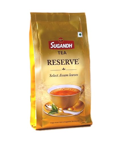 Image of Sugandh Reserve Tea | 200GM | Gold Premium | Directly Sourced from Assam | High Grown CTC with Added Whole Leaf | 100% Natural Ingredients | A Perfect Premium Cup of Tea for Chai Lover