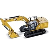 Prodotto con licenza ufficiale: escavatore bruco Cat 336 Next Gen con logo Hex-Design in scala 1:87, serie H0, adatto per collezionisti e modellismo ferroviario