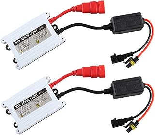 Teguangmei 12V 55W Ultra Slim HID Xenon Digital Ballast Universal for H1 H3 H4 H7 H8 H9 H11 9005 9006 Car Headlight Bulb HID Conversion Kit (Pack of 2)