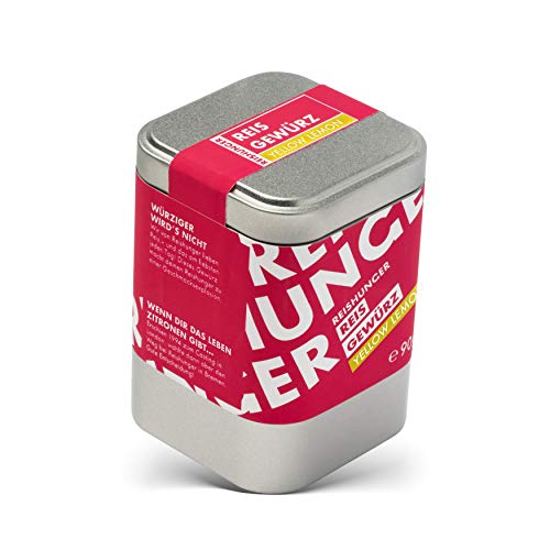 REISHUNGER BIO Yellow Lemon Gelbes Reis Gewürz mit Kurkuma, Ingwer und Zitrone (80g) - Vegan &...