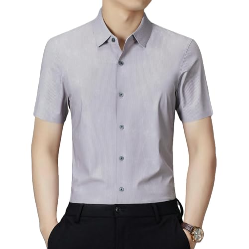 Chemise jacquard homme USTZFTBCL couleur unie à boutons