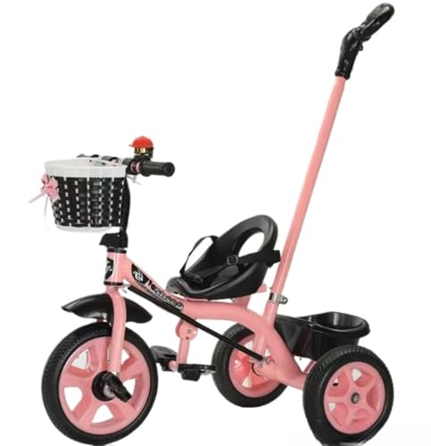 三輪車 はしご付きベビーカー 子供用自転車 ランニングバイク 組み立て簡単 発泡ホイール付き自転車 おもちゃ ギフト 乗用玩具 組み立て簡単 コントロールレバー付き乗り物 高級屋外屋内乗り物