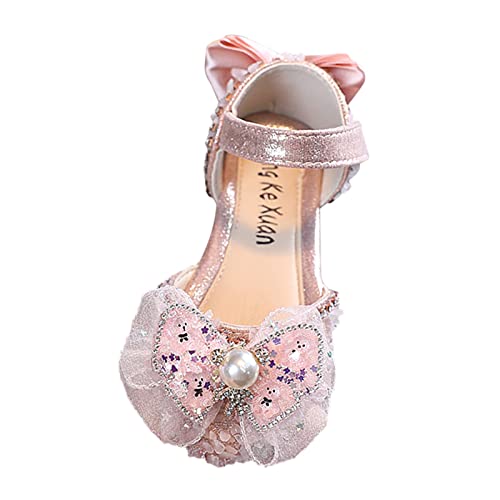 Toddler Girls Sparkly Bowknot Shoes Fashion Princess Wedding Dress Shoes Mary Jane Shoes Casual Shoes Girl Shoes