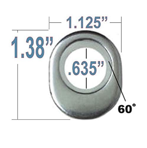 20 Open End ET Conical Lug Nuts 1/2"-20 with Offset Washers 0.31" Shank 0.62" Dia 1.06" Length image 4