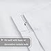 H.VERSAILTEX Pure White Curtain Thermal Insulated Tie Up Window Shade Light Blocking Curtains for Bathroom, Rod Pocket Panel- 42in Wide by 63in Long
