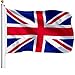 G128 – United Kingdom Flag (British, Union Jack) | 3x5 feet | Printed – Vibrant Colors, Brass Grommets, Quality Polyester