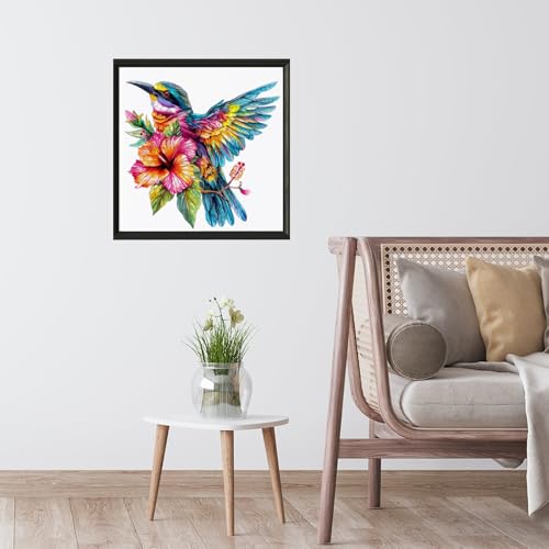 Jiroinlly Rompecabezas de Madera para Adultos 500 Piezas, Colibríes 17.3x16.6 pulgadas | Rompecabezas de Madera para Adultos, Mamá, Abuela, Certificado FSC, Piezas con Forma Única de Animal, Rompecabezas Colorido de Pájaros 17.3x16.6 pulgadas miniatura 2