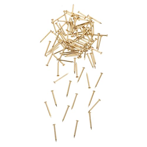 Clavos de cabeza redonda de cobre 1.2x15mm paquete de 100 para bisagras de muebles miniatura 1