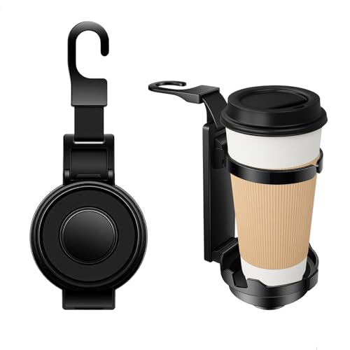 Porte Gobelet Voiture,Porte Gobelet,Organisateur de Voiture,Fonction Crochet et Porte-gobelet, Forte Capacité de Charge, Convient à La Plupart des Modèles de Voitures Disponibles sur Le Marché