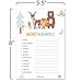 Baby Word Scramble Game Cards (Pack of 50) - Baby Shower Games for Boys or Girls - Party Activities Ideas Supplies - Woodland