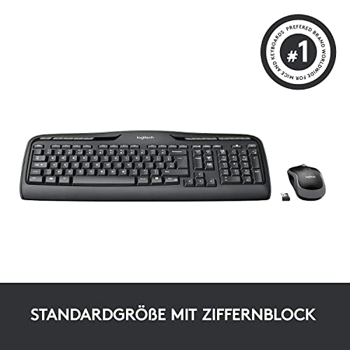 Logitech Wireless Combo MK330 clavier incluse Bureau USB QWERTZ Allemand Neuf - vue 9