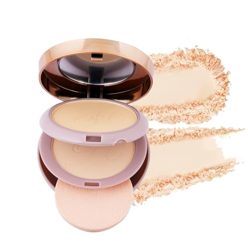 Image of Fashion Colour HD Photography Finish 2 -IN- 1 Compact Powder with Powder Puff | Silky Texture | Ultra-Fine Formula | Blurring Imperfections | Combatting Shine | All-day Long | ( 003, 20g)
