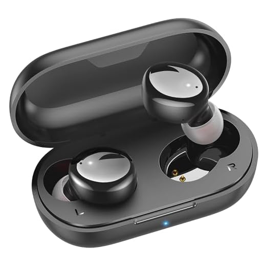 kurdene Bluetooth Wireless Earbuds, S8 Deep Bass Sound 38H Playtime IPX8 Waterproof Earphones Call Clear with Microphone in-Ear Bluetooth Headphones Comfortable for iPhone, Android