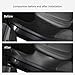 LUCKEASY 5PCS for Tesla Model Y Juniper 2025 2026 Front & Rear Door Threshold Strip 2nd Row Seat Lower Protector Anti-dust Pads Door Sill Protective Cover TPE Accessories Black