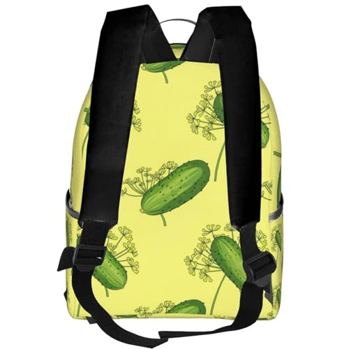 Extra Large Travel Backpack, Lightweight Daypack for Men and Women Dill Pickles Design3