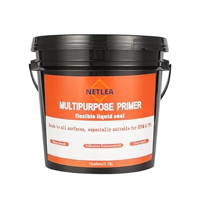 Super Adhesive Multi-Purpose Primer, professional grade high adhesion primer for EPDM, TPO and fiberglass, waterproofing, UV resistant, long lasting sealant for use with RV roof coatings(1Gallon)