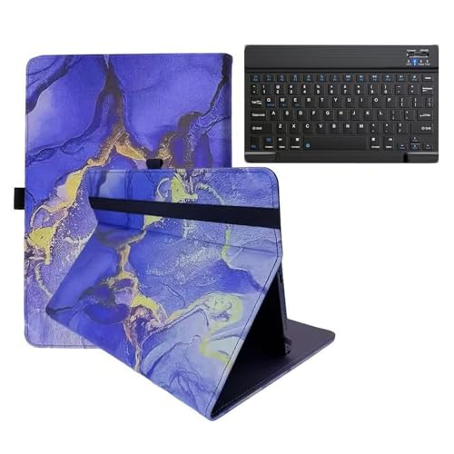 For TCL TAB10 Gen 2 10.36 �C���` �^�u���b�g�J�o�[ 9�`11�C���` �ėp�^�u���b�g�P�[�X �X�^���h�@�\�t�� �l���Œ� �Ɨ��^Bluetooth�����L�[�{�[�h�t�� �y�� ����PU���U�[ �ی�P�[�X �E���ȒP �p�x�����\ (2-�}�[