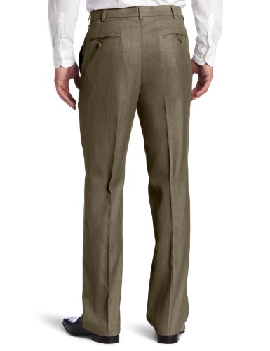 Savane Men's Flat Front Sharkskin Dress Pant2