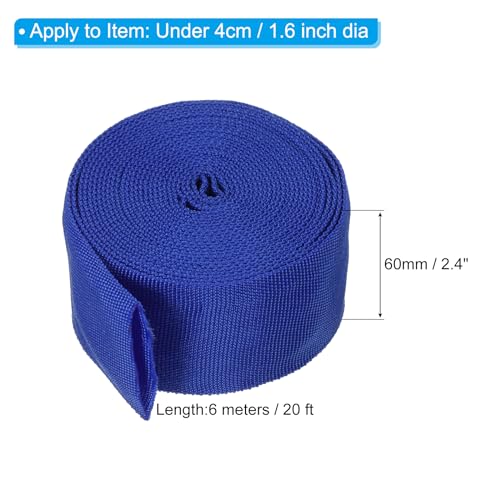 PATIKIL 2.4" 20FT Protective Hose Sleeve with Snap Fastener - Image 2