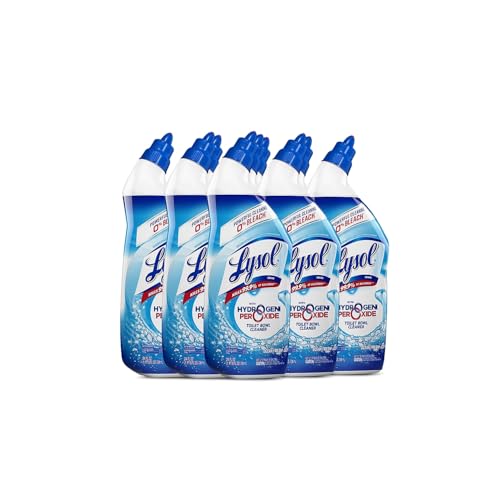 Lysol Hydrogen Peroxide Toilet Cleaner - 24 fl oz (0.8 quart) - Ocean Fresh Scent - Blue - 9/Carton - 98011CT