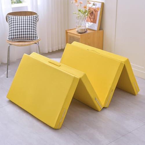 Colchón plegable con funda extraíble lavable, cama de viaje portátil para camping y uso de invitados