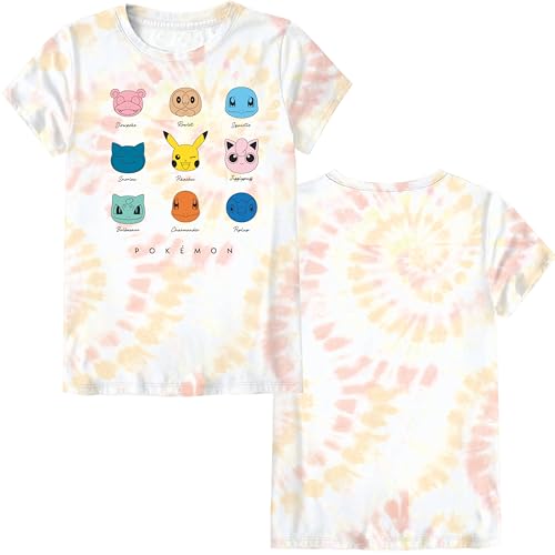 POKEMON Girls Tie-Dye Short Sleeve Character Graphic T-Shirt-Sizes 4-163