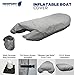 Newport UV Resistant Inflatable Dinghy Boat Cover, Grey, 8-9-Feet
