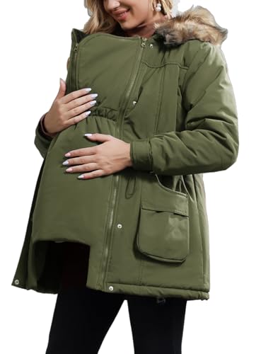 Maacie Tragejacke Für Mama Und Baby 3 In 1 Damen Langarm Kapuze Känguru Umstandsjacke Mit Babyeinsatz 2025 Winterjacke Schwangerschaft Maacie Tragejacke Für Mama Und Baby 3 In 1 Damen Langarm Kapuze Känguru Umstandsjacke Mit Babyeinsatz 2025 Winterjacke Schwangerschaft