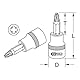 KS Tools 1/4’’ PZ-Bit-Stecknuss #2 matt verchromt