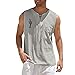 FASLOLSDP Maschio Primavera ed Estate Vasi Casual Sport Senza Maniche Top Estate Uomini Sexy, grigio., XL