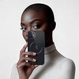 ONEFLOW Aura Etui do iPhone 12, kompatybilne z MagSafe, etui na telefon komórkowy z ochroną aparatu, etui ochronne do indukcyjnego bezprzewodowego ładowania, silikonowe etui przezroczyste, niebieskie