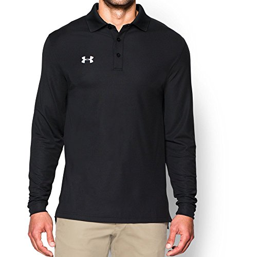 Under Armour Mens UA Performance Long Sleve Polo Small Black