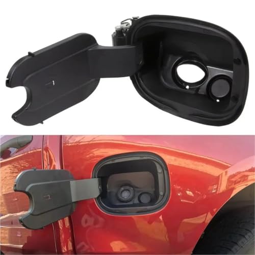 Carcasa de puerta de relleno y tanque de combustible compatible con Chevy Silverado 1500 5
