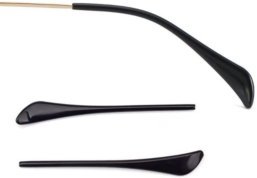 Sunglass Temple Tips,Eyeglasses Earsocks Ear Tips Soft Silicone Anti-Slip Ear Sleeve (Black)