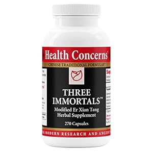 Health Concerns Three Immortals – Menopause Relief – Kidney & Heart Health Supplement – 270 Capsules