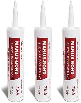 3X Manus-Bond 73-A Fix/Repair Sealant Sealer 300ML Silicone Rubber Aluminum