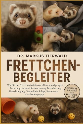 FRETTCHEN-BEGLEITER: Wie Sie Ihr Frettchen trainieren, zaehmen und pflegen Fuetterung, Katzentoilettentraining, Bereicherung, Un