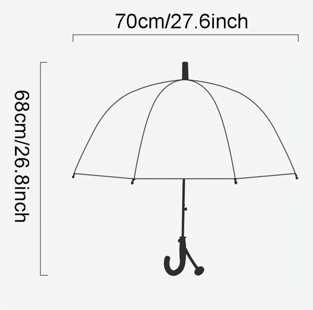 Chesoon Ombrello antipioggia per bambini Cupola a bolle trasparente per ragazzi Ragazze con maniglia Easy Grip Ombrello antivento a 8 costole